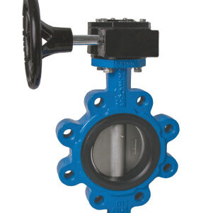 FIVC Butterfly Valve (Ductile Iron – PN 25 – Lugged – Gearbox – Vulcanized – w/Pin – EN 1092-2)